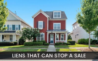 Liens That Can Stop a Sale