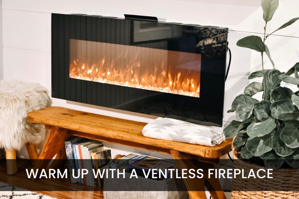 Warm Up Your Rooms this Fall with a Ventless Fireplace